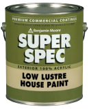 Photo for BENJAMIN MOORE Super Spec 100% Acrylic Latex Low Lustre House Paint N185