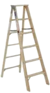 Photo for MICHIGAN LADDER 8’ Wood Ladder